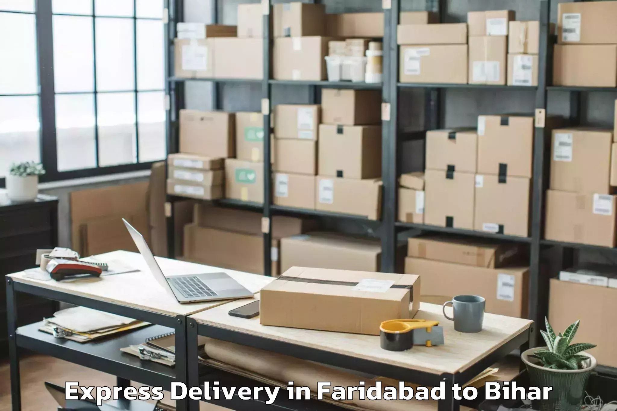 Affordable Faridabad to Teghra Express Delivery